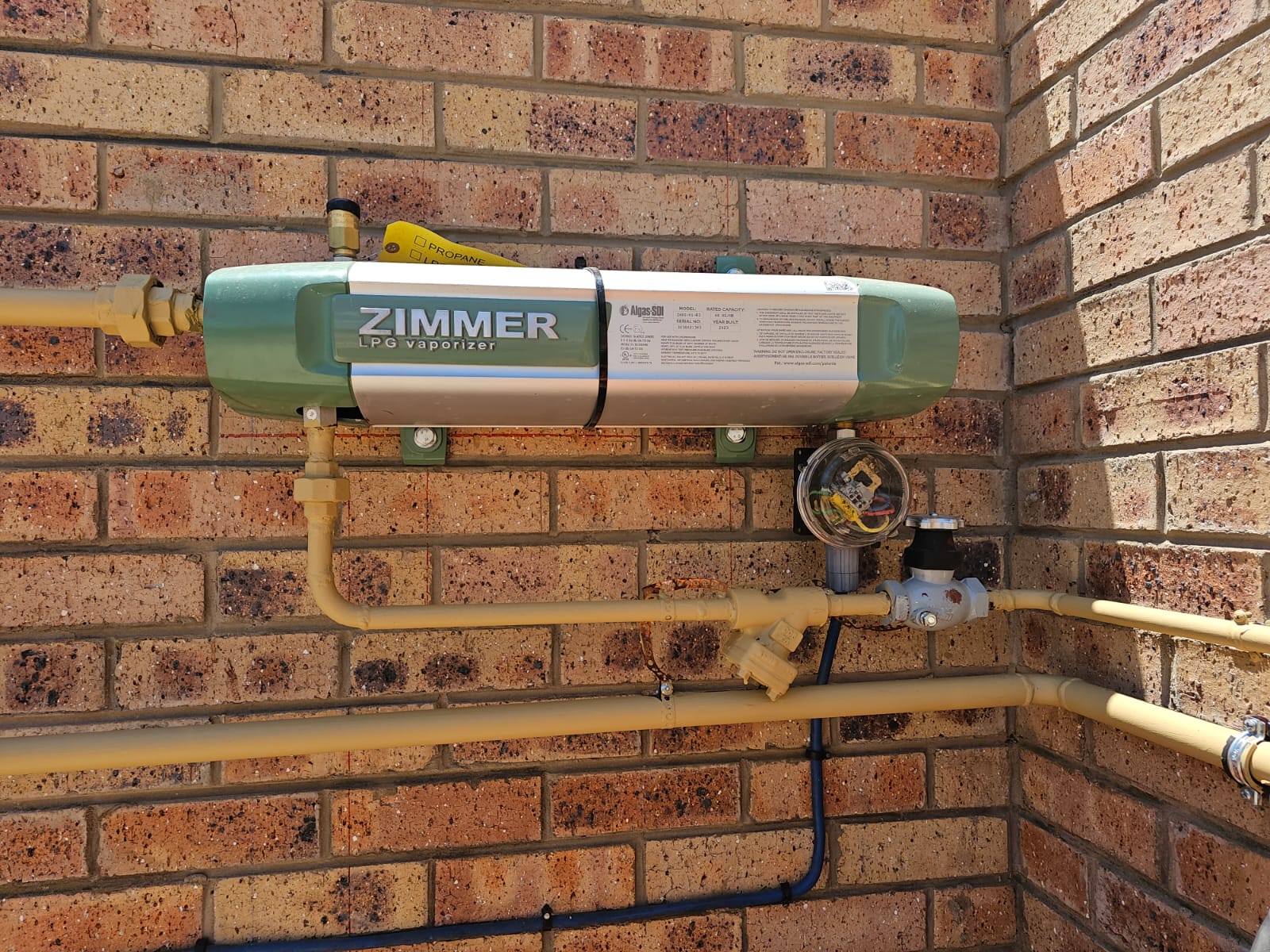 Domestic LP Gas installation Newcastle KZN